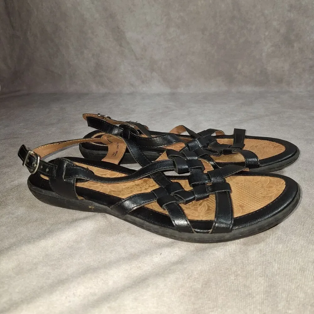 B.O.C Women’s Leather Strappy Brown Sandal Women's Size 10M  C64309